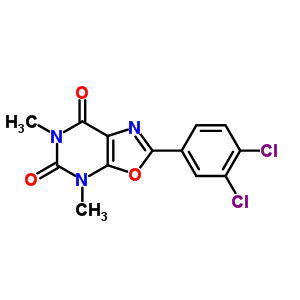 Oxazolo[5,4-d]pyrimidine-5,7(4h,6h)-dione,2-(3,4-dichlorophenyl)-4,6-dimethyl- Structure,63873-77-8Structure