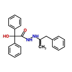 N’-(1-benzylethyl)-2-hydroxy-2,2-diphenylacetohydrazide Structure,63884-35-5Structure