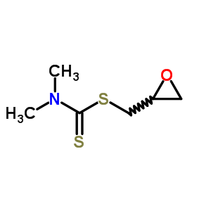 Dimethyldithiocarbamic acid glycidyl ester Structure,63884-47-9Structure