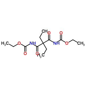 (2,2-Diethyl-1,3-dioxopropane-1,3-diyl)dicarbamic acid diethyl ester Structure,63884-60-6Structure