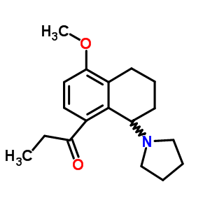 1-(5-Methoxy-8-propionyl-1,2,3,4-tetrahydronaphthalen-1-yl)pyrrolidine Structure,63886-35-1Structure