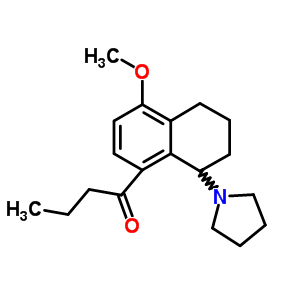 1-(1,2,3,4-Tetrahydro-8-butyryl-5-methoxynaphthalen-1-yl)pyrrolidine Structure,63886-62-4Structure