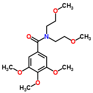 N,n-bis(2-methoxyethyl)-3,4,5-trimethoxybenzamide Structure,63886-98-6Structure