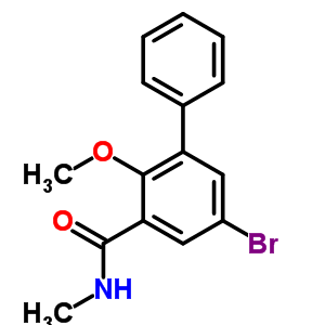 5-Bromo-2-methoxy-n-methyl-3-phenylbenzamide Structure,63887-04-7Structure