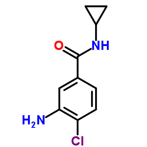 3-Amino-4-chloro-n-cyclopropylbenzamide Structure,63887-21-8Structure