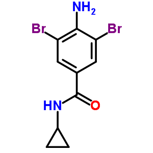 4-Amino-n-cyclopropyl-3,5-dibromobenzamide Structure,63887-23-0Structure