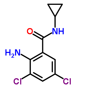 2-Amino-n-cyclopropyl-3,5-dichlorobenzamide Structure,63887-24-1Structure