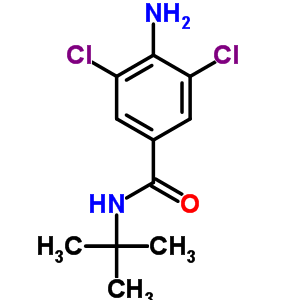 4-Amino-3,5-dichloro-n-tert-butylbenzamide Structure,63887-27-4Structure