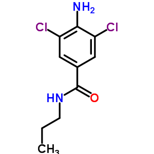 4-Amino-3,5-dichloro-n-propylbenzamide Structure,63887-32-1Structure