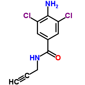 4-Amino-3,5-dichloro-n-(2-propynyl)benzamide Structure,63887-33-2Structure