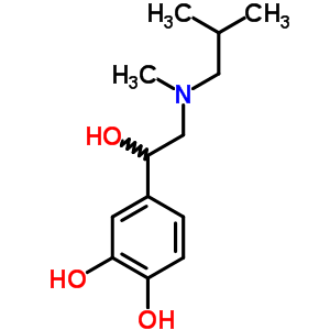 4-[1-Hydroxy-2-[methyl (2-methylpropyl)amino]ethyl ]-1,2-benzenediol Structure,63905-43-1Structure