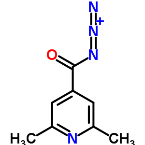 2,6-Dimethylisonicotinoyl azide Structure,63905-53-3Structure