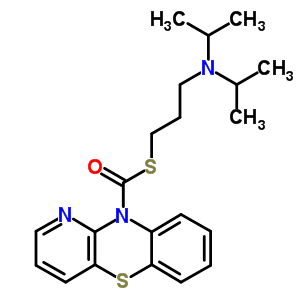 10H-pyrido[3,2-b][1,4]benzothiazine-10-carbothioic acid s-[3-(diisopropylamino)propyl] ester Structure,63906-32-1Structure