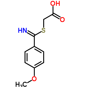 2-[(α-imino-p-methoxybenzyl)thio]acetic acid Structure,63906-34-3Structure