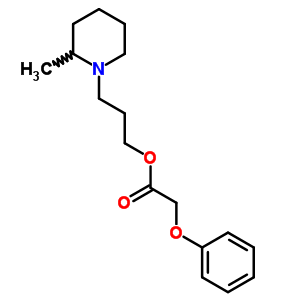 Phenoxyacetic acid 3-(2-methylpiperidino)propyl ester Structure,63906-45-6Structure