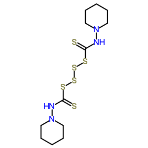 Bis(1-piperidylthiocarbamoyl) tetrasulfide Structure,63906-54-7Structure