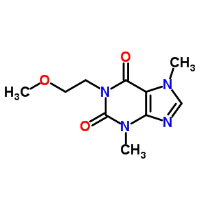 3,7-Dimethyl-1-(2-methoxyethyl)-1h-purine-2,6(3h,7h)-dione Structure,63906-61-6Structure