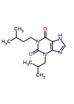 1-Isoamyl-3-isobutylxanthine Structure,63908-26-9Structure