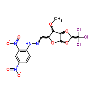 N-[[4-methoxy-7-(trichloromethyl)-2,6,8-trioxabicyclo[3.3.0]oct-3-yl]methylideneamino]-2,4-dinitro-aniline Structure,63914-00-1Structure