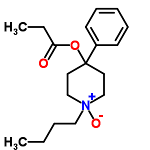 1-Butyl-4-phenylpiperidin-4-ol 1-oxidepropionate Structure,63916-32-5Structure