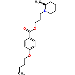 3-(2-Methylpiperidino)propyl =p-butoxybenzoate Structure,63916-68-7Structure