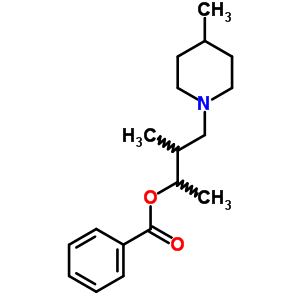 1,2-Dimethyl-3-(4-methylpiperidino)propyl =benzoate Structure,63916-76-7Structure