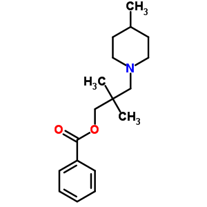 2,2-Dimethyl-3-(4-methylpiperidino)propyl =benzoate Structure,63916-77-8Structure