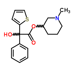 α-(2-thienyl)-α-hydroxybenzeneacetic acid 1-methyl-3-piperidinyl ester Structure,63917-18-0Structure