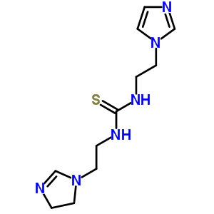 1-[2-(2-Imidazolin-1-yl)ethyl ]-3-[2-(1h-imidazol-1-yl)ethyl ]thiourea Structure,63917-26-0Structure