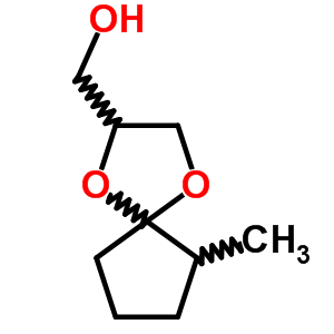 6-Methyl-1,4-dioxaspiro[4.4]nonane-2-methanol Structure,63917-46-4Structure