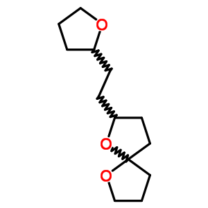 2-[2-(Tetrahydrofuran-2-yl)ethyl ]-1,6-dioxaspiro[4.4]nonane Structure,63917-47-5Structure