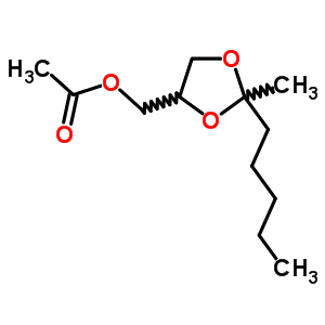 2-Methyl-2-pentyl-1,3-dioxolane-4-methanol acetate Structure,63917-49-7Structure