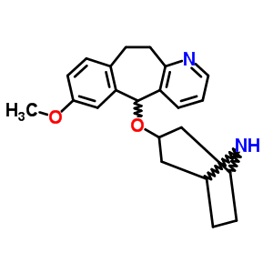 10,11-Dihydro-7-methoxy-5-(8-azabicyclo[3.2.1]oct-3-yl)oxy-5h-benzo[4,5]cyclohepta[1,2-b]pyridine Structure,63917-54-4Structure