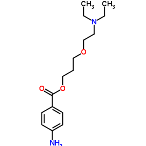 3-[β-(diethylamino)ethoxy]propyl =p-aminobenzoate Structure,63917-76-0Structure