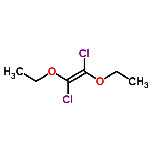 1,2-Diethoxy-1,2-dichloroethene Structure,63918-52-5Structure