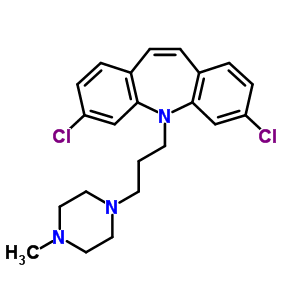 3,7-Dichloro-5-[3-(4-methylpiperazino)propyl ]-5h-dibenz[b,f]azepine Structure,63918-69-4Structure