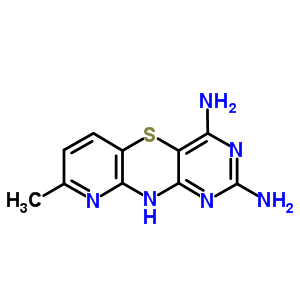 8-Methyl-10h-pyrido[3,2-b]pyrimido[4,5-e][1,4]thiazine-2,4-diamine Structure,63931-09-9Structure