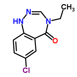 5H-1,2,4-benzotriazepin-5-one,7-chloro-4-ethyl-1,4-dihydro- Structure,63931-70-4Structure