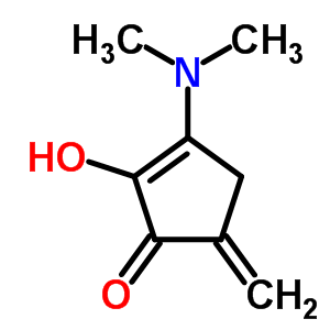 3-Dimethylamino-2-hydroxy-5-methylene-2-cyclopenten-1-one Structure,63937-30-4Structure