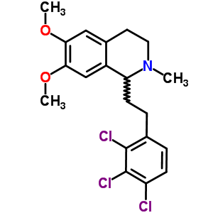 1,2,3,4-Tetrahydro-6,7-dimethoxy-2-methyl-1-(2,3,4-trichlorophenethyl)isoquinoline Structure,63937-61-1Structure