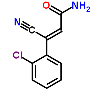 3-(2-Chlorophenyl)-3-cyanopropenamide Structure,63938-23-8Structure