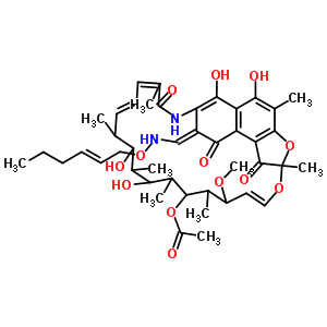 3-[(2-Hexenyl)oxyiminomethyl]rifamycin Structure,63950-95-8Structure