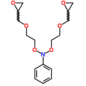 N,n-bis[2-(oxiranylmethoxy)ethoxy]aniline Structure,63951-08-6Structure