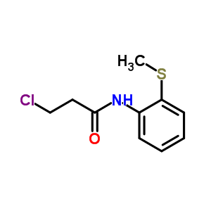 3-Chloro-n-[2-(methylthio)phenyl]propanamide Structure,6397-38-2Structure