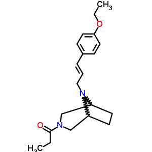 8-[3-(P-ethoxyphenyl)-2-propenyl ]-3-propionyl-3,8-diazabicyclo[3.2.1]octane Structure,63977-70-8Structure