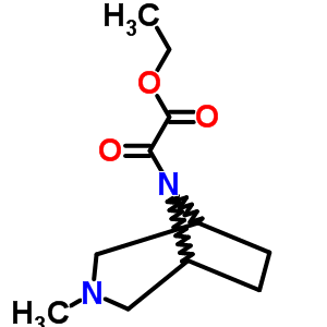 α-oxo-3-methyl-3,8-diazabicyclo[3.2.1]octane-8-acetic acid ethyl ester Structure,63977-71-9Structure