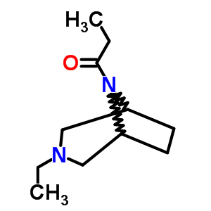 3-Ethyl-8-propionyl-3,8-diazabicyclo[3.2.1]octane Structure,63977-72-0Structure