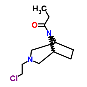 3-(2-Chloroethyl)-8-propionyl-3,8-diazabicyclo[3.2.1]octane Structure,63977-85-5Structure