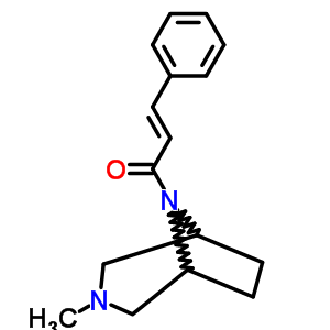 3-Methyl-8-(3-phenylacryloyl)-3,8-diazabicyclo[3.2.1]octane Structure,63977-92-4Structure