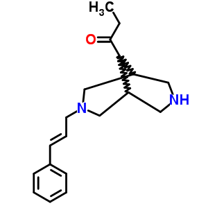 1-[3-(3-Phenyl-2-propenyl)-3,9-diazabicyclo[3.3.1]nonane-9-yl ]-1-propanone Structure,63978-05-2Structure